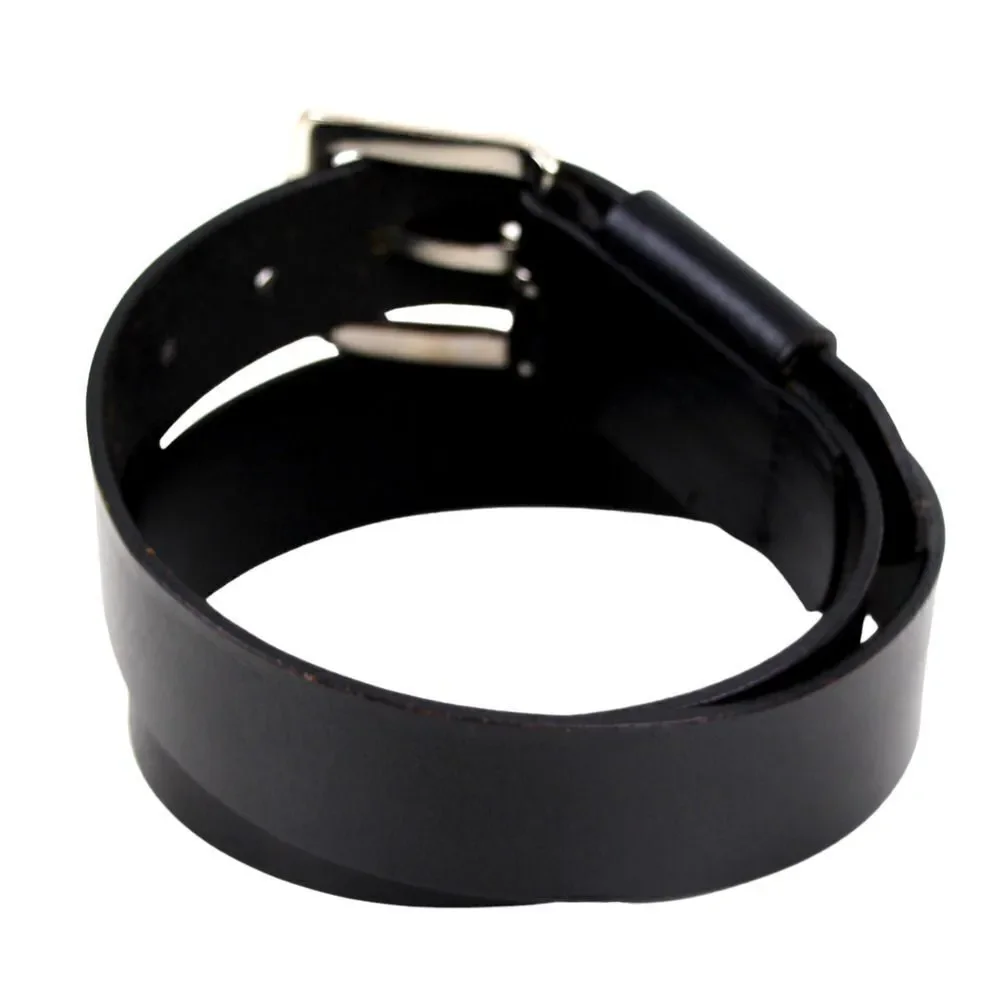 SADDLE BLACK GENUINE LEATHER 1.5